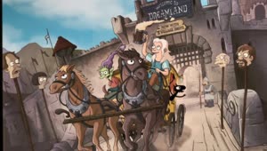 Fondo de Pantalla Animado Carruaje de Disenchantment 🐎 en Movimiento