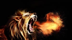 Fondo de Pantalla Animado de León Rugiendo 🦁 en Movimiento