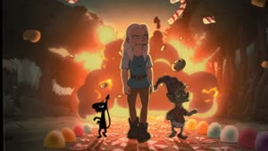Fondo de Pantalla Animado Trio Infierno de Disenchantment🔥 en Movimiento