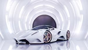 Fondo de Pantalla Animado Ferrari Blanco de Coches 💎 en Movimiento