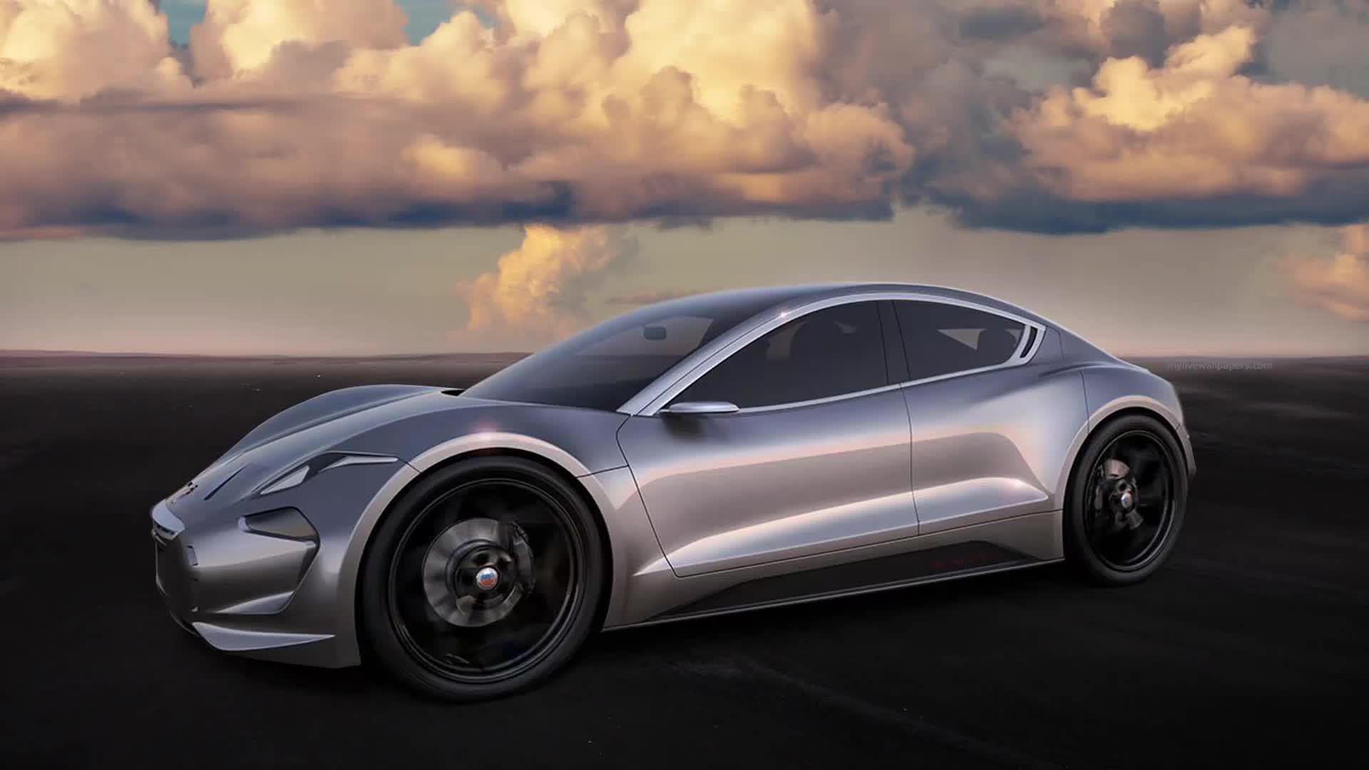 Fondo de Pantalla Animado Fisker de Coches ☁️ en Movimiento