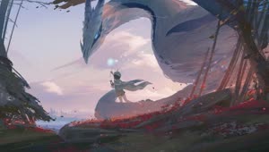 Fondo de Pantalla Animado de Venti y Dvalin de Genshin Impact 🐉 en Movimiento