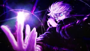Fondo de Pantalla Animado Satoru Purple de Jujutsu Kaisen👉 en Movimiento