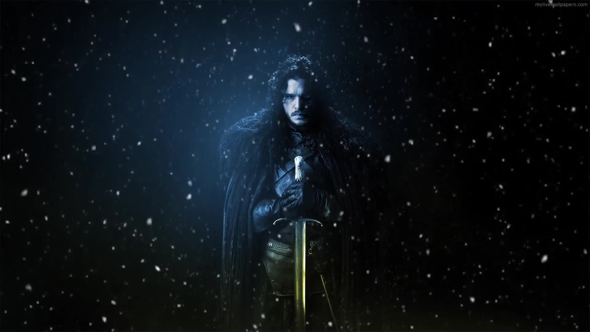 Fondo de Pantalla Animado Jon Snow de Juego de Tronos ⭐️ en Movimiento