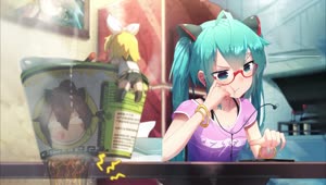 Fondo de Pantalla Animado Smartphone de Hatsune Miku 📱 en Movimiento