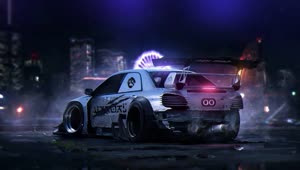 Fondo de Pantalla Animado Coche de Carreras 🏎️ en Movimiento