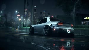 Fondo de Pantalla Animado Mazda RX7 Gris de Coches 🚗 en Movimiento