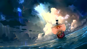 Fondo de Pantalla Animado Thousand Sunny de One Piece 🏴‍☠️ en Movimiento