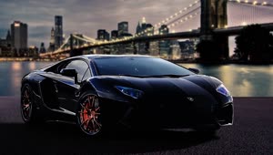 Fondo de Pantalla Animado Lambo en NY de Coches 🚗 en Movimiento