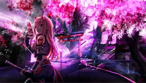 Fondo de Pantalla Animado Máscara Darling In The Franxx Zero Two👹 en Movimiento