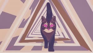 Fondo de Pantalla Animado Gato Psicodélico de Aesthetic 🐈🍄 en Movimiento