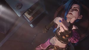 Fondo de Pantalla Animado de Jinx de Arcane 🎆 en Movimiento