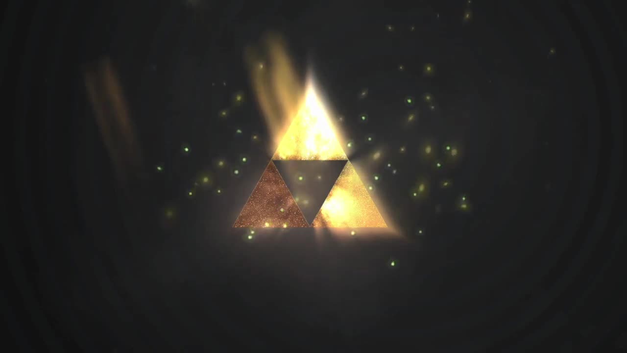 Fondo de Pantalla Animado Logo Dorado de The Legend of Zelda ✨ en Movimiento