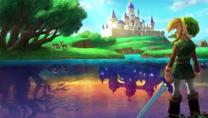 Fondo de Pantalla Animado Castillo Reflejado de The Legend of Zelda 🏰 en Movimiento