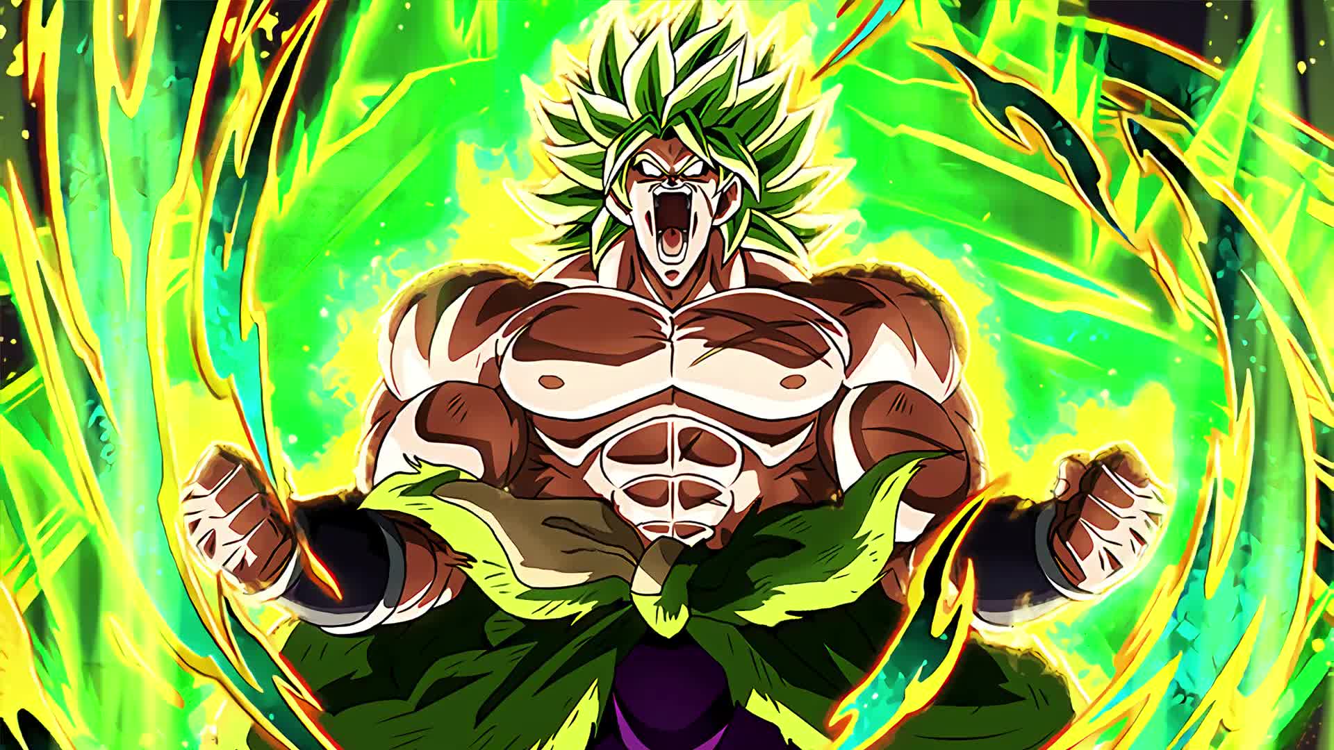 Live Wallpaper Broly transforms Dragon Ball HD