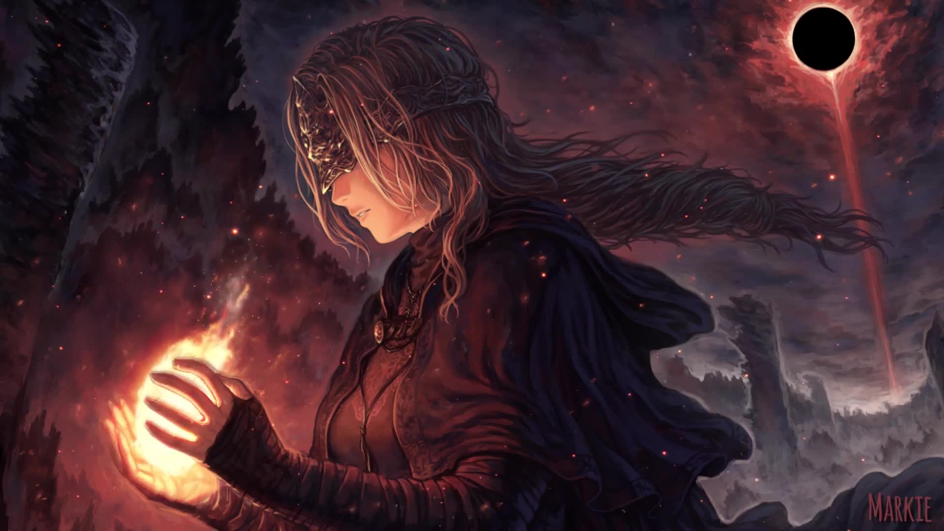PC Fire Keeper Dark Souls Live Wallpaper