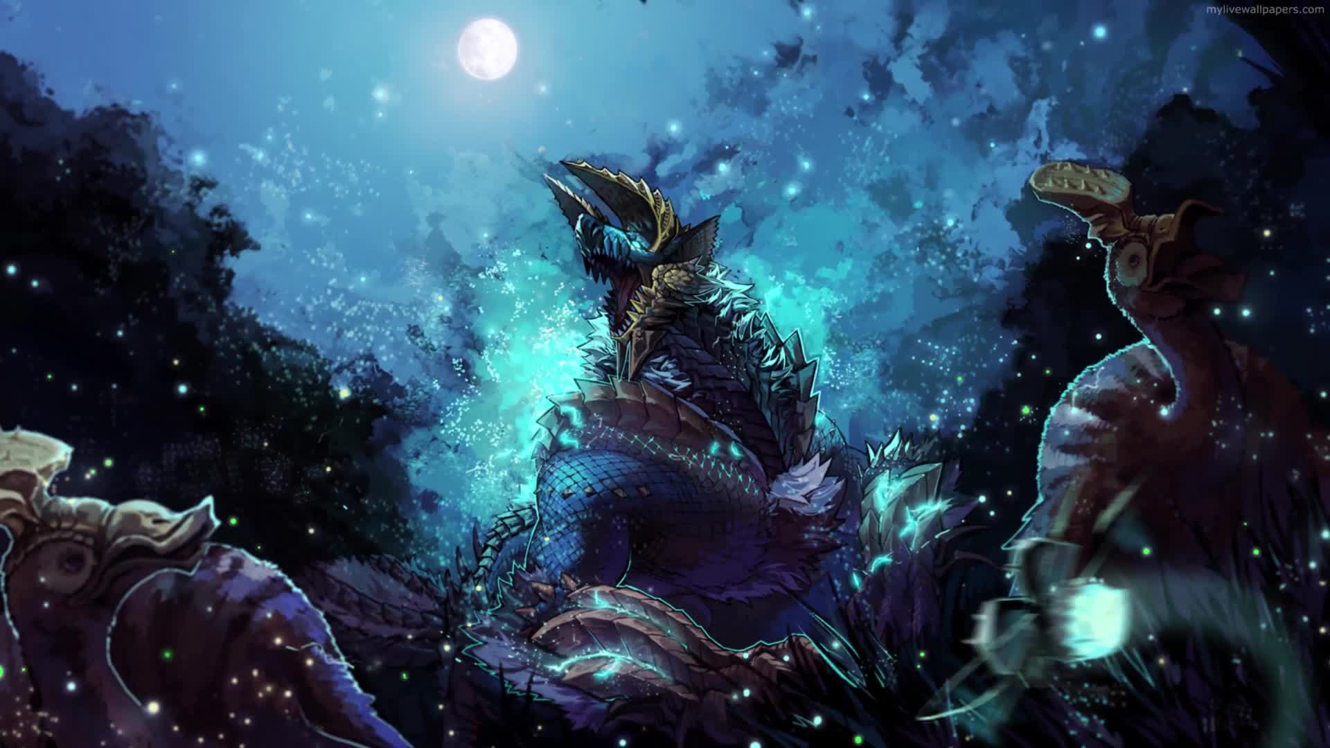 PC Monster Hunter Zinogre Live Wallpaper