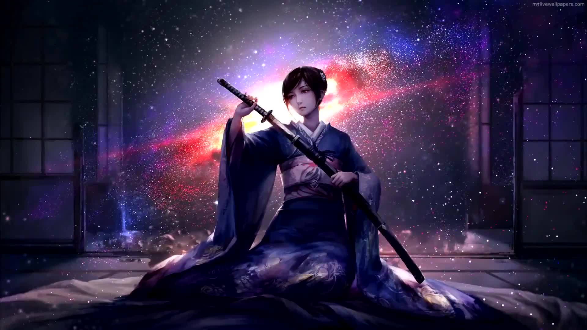 PC Samurai Girl Live Wallpaper