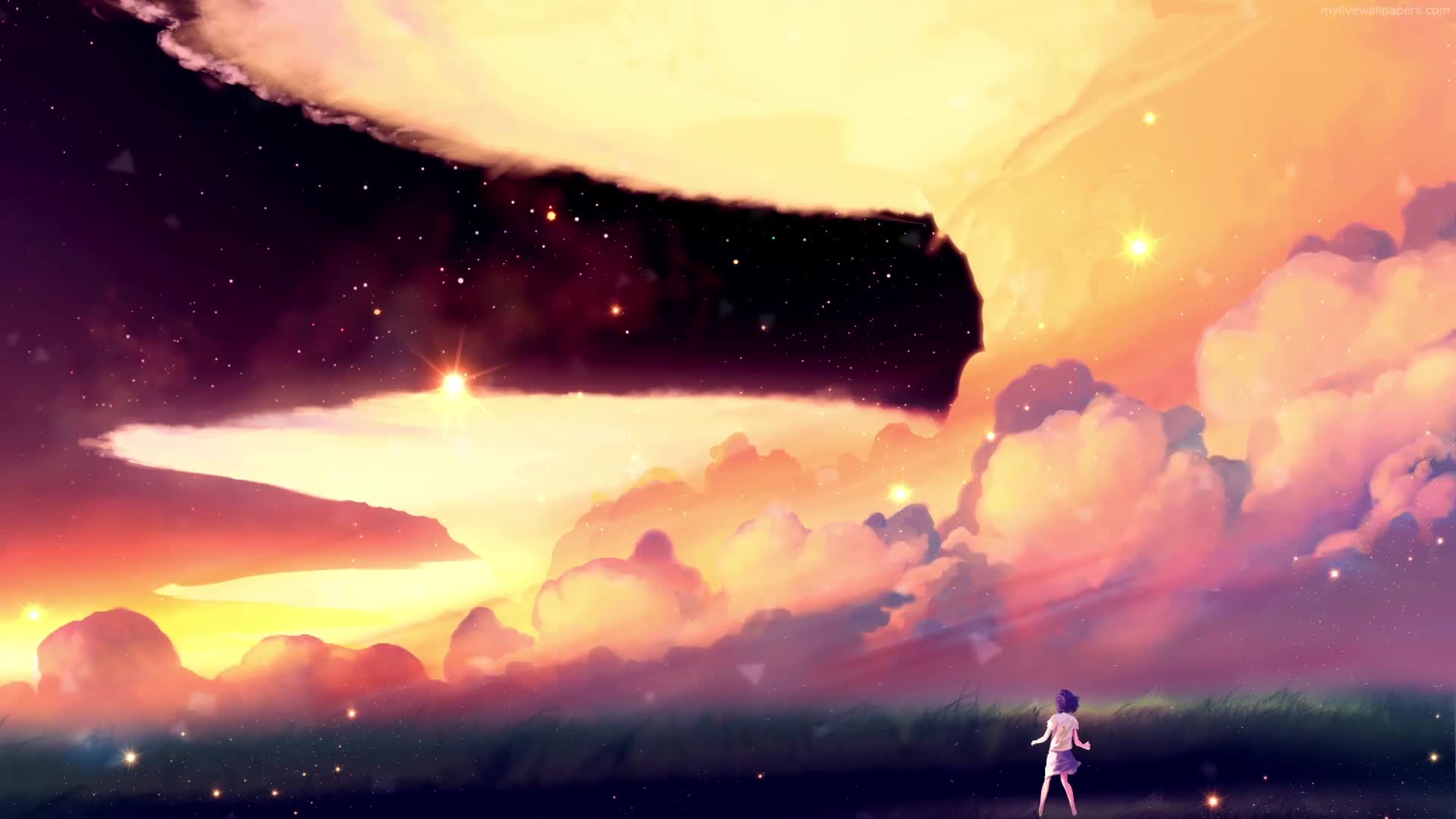 PC Clouds And Stars Live Wallpaper