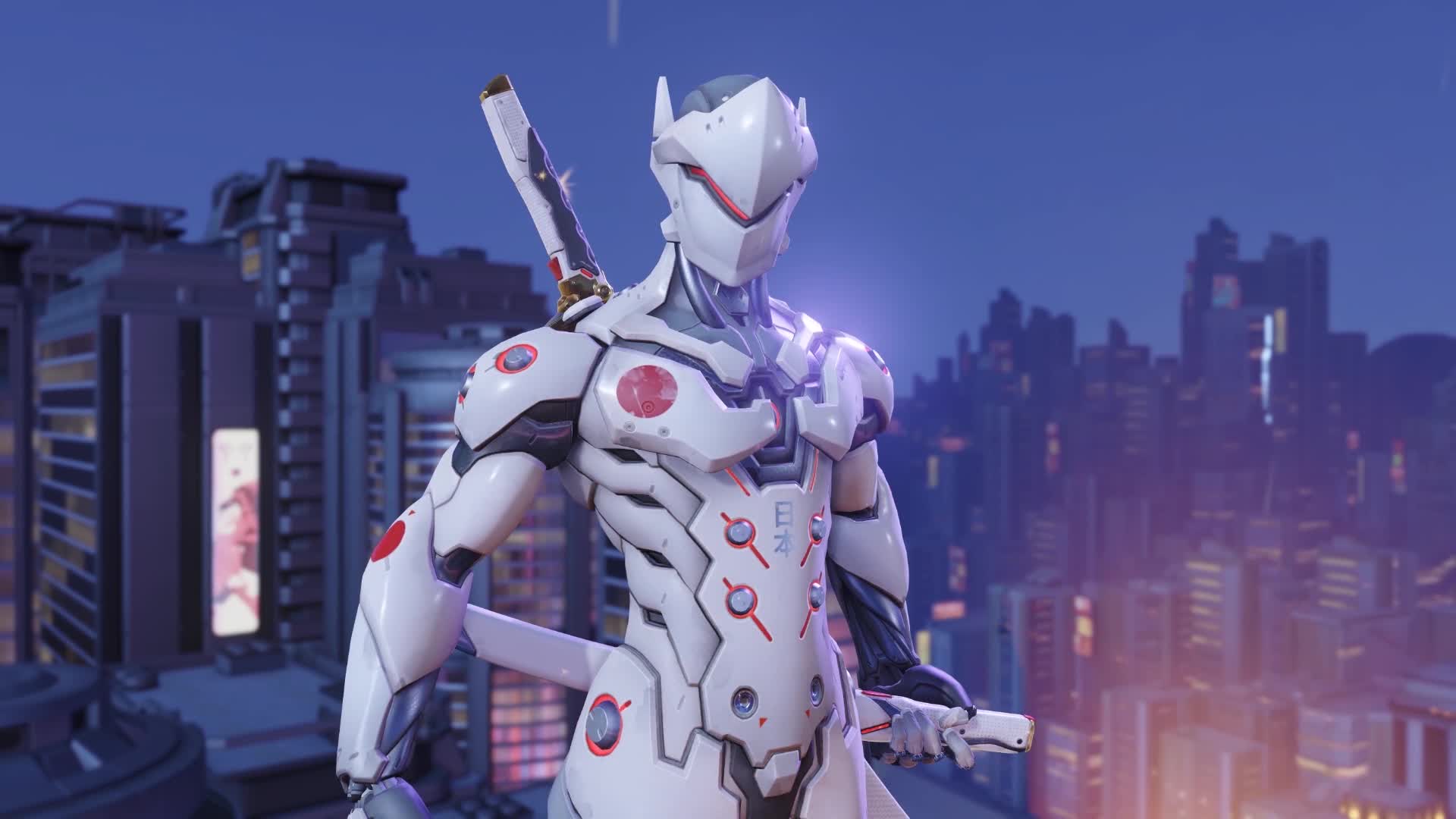 PC White Genji OW Live Wallpaper Free