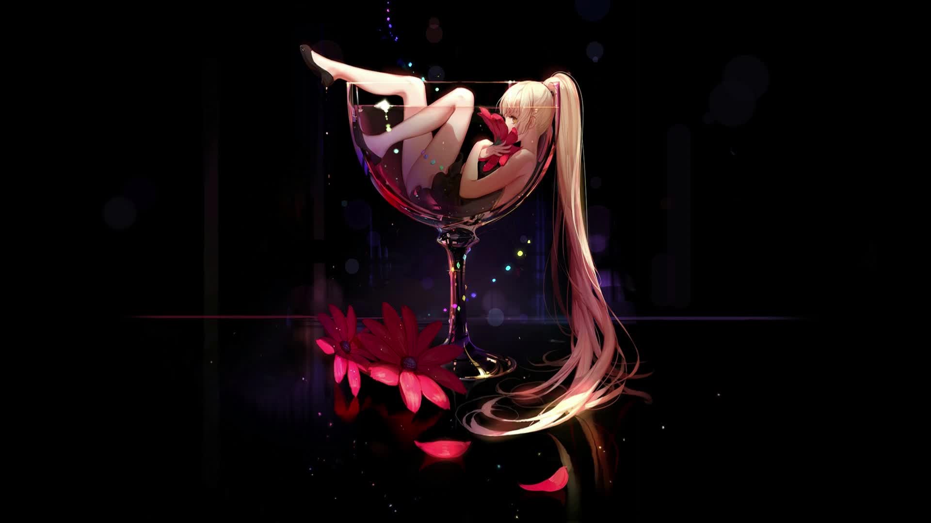 PC Glass Girl 1 Live Wallpaper Free
