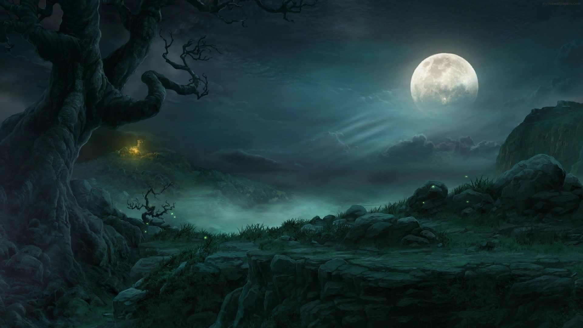 PC Foggy Night Live Wallpaper Free