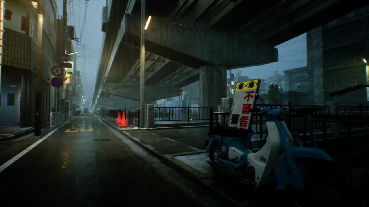 PC Rain Street Ghostwire Tokyo Live Wallpaper Free