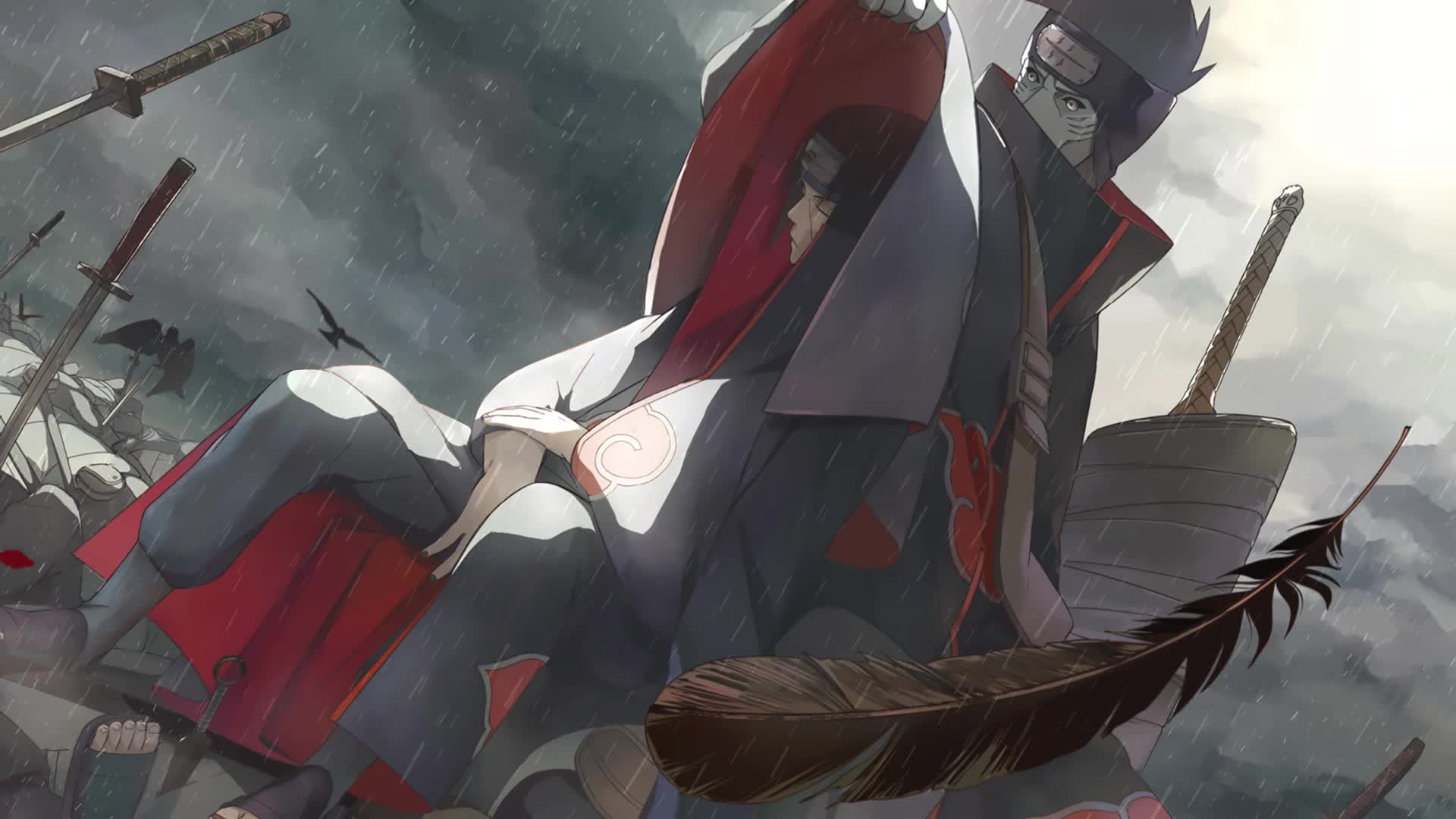 PC Rain Uchiha Itachi Live Wallpaper Free