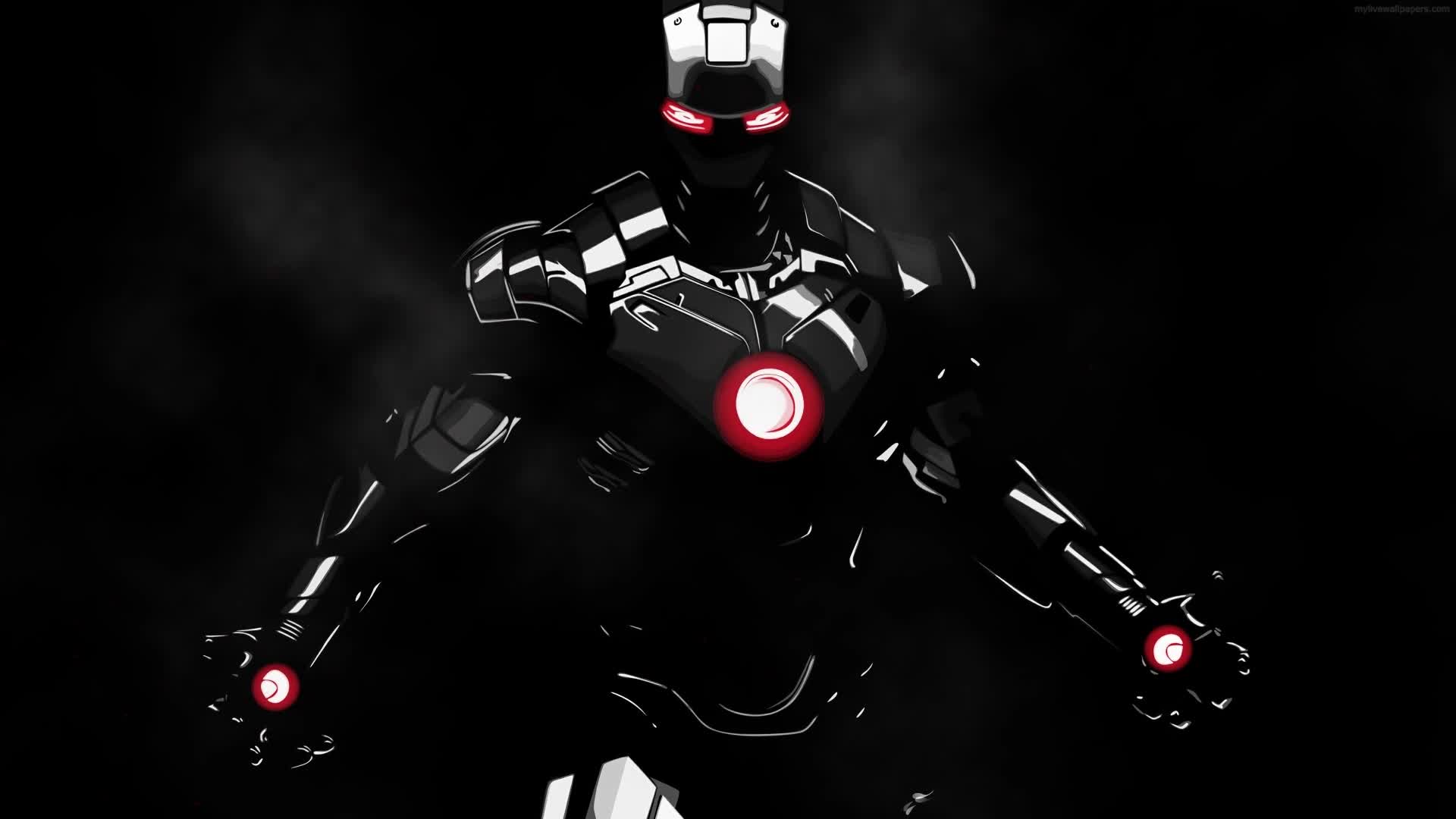 PC Iron Man Black Suit Live Wallpaper Free