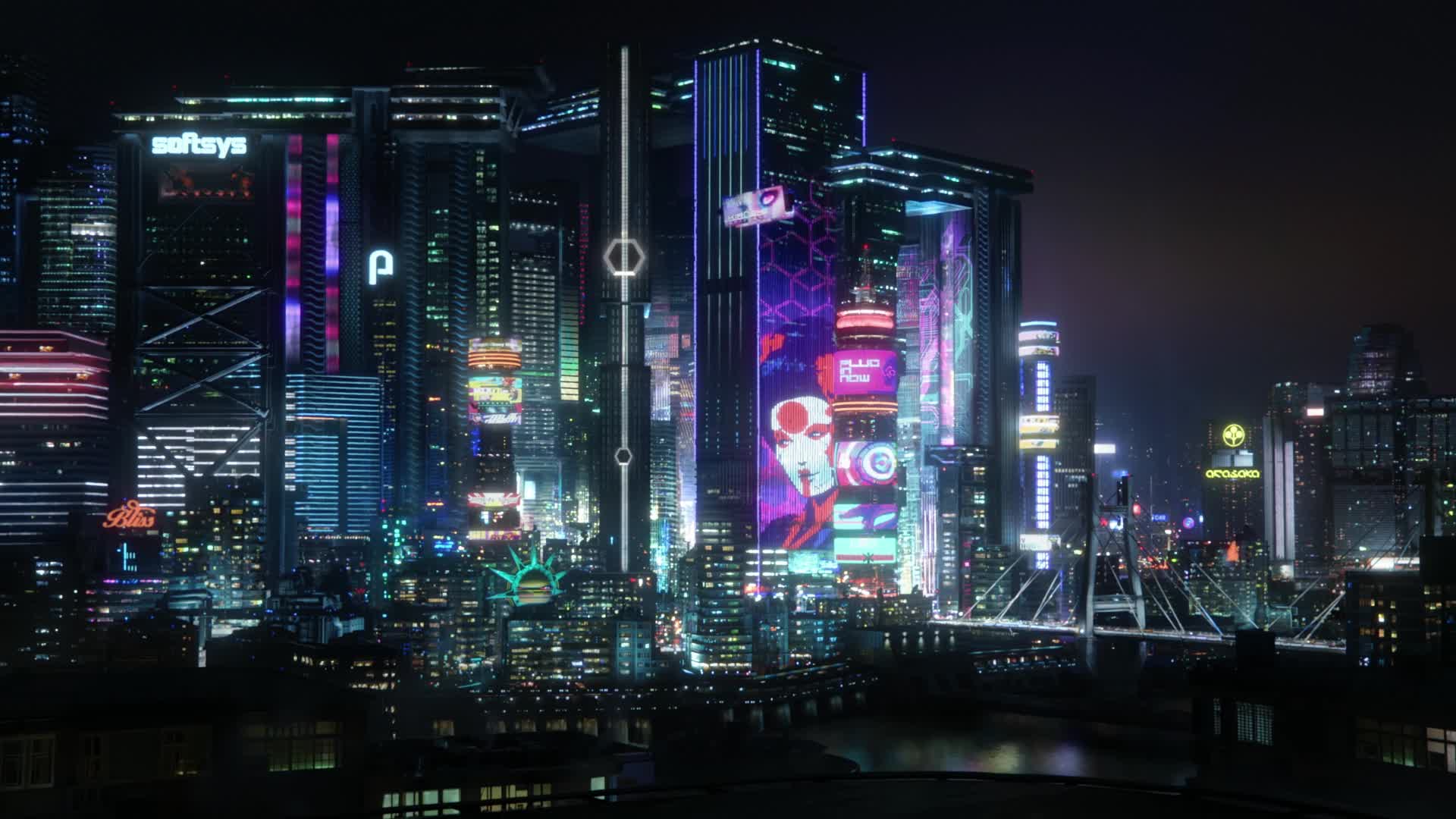PC Cyberpunk 2077 City Live Wallpaper Free