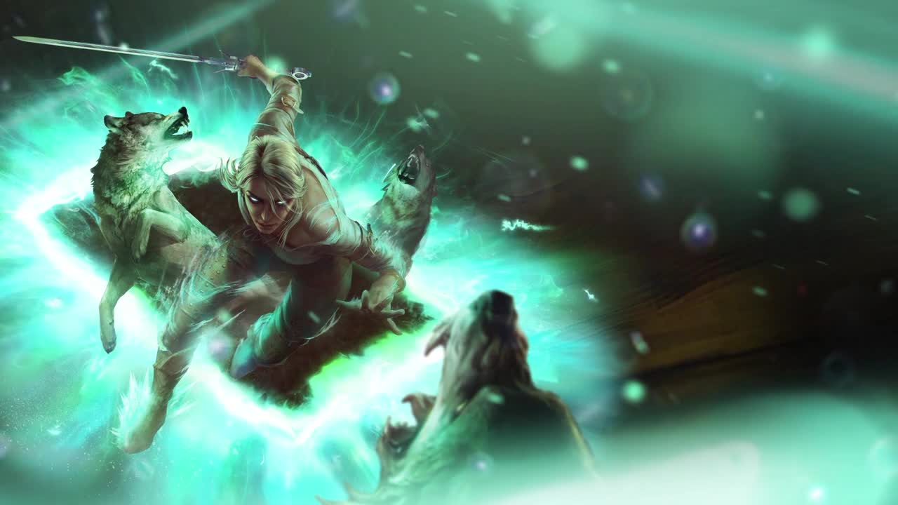 PC Ciri Gwent The Witcher Live Wallpaper Free