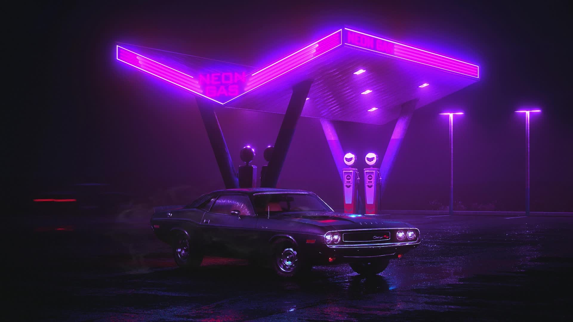 PC Neon Car 1 Live Wallpaper Free