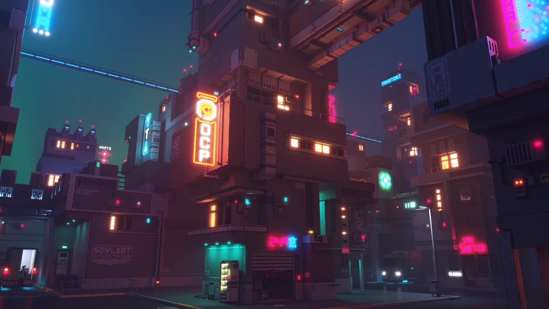 PC Cityscape Cyberpunk Live Wallpaper Free