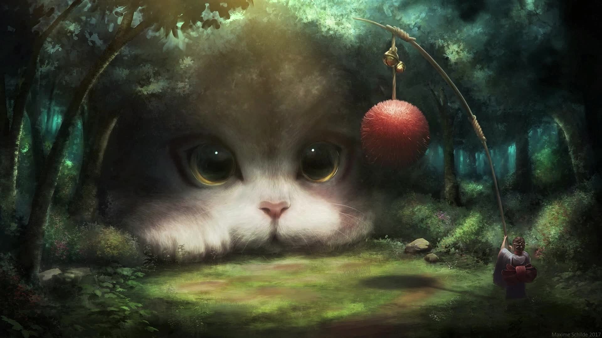 PC Giant Cute Cat Live Wallpaper Free