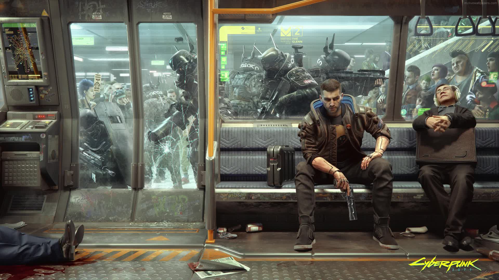 PC Metro Cyberpunk 2077 Live Wallpaper Free