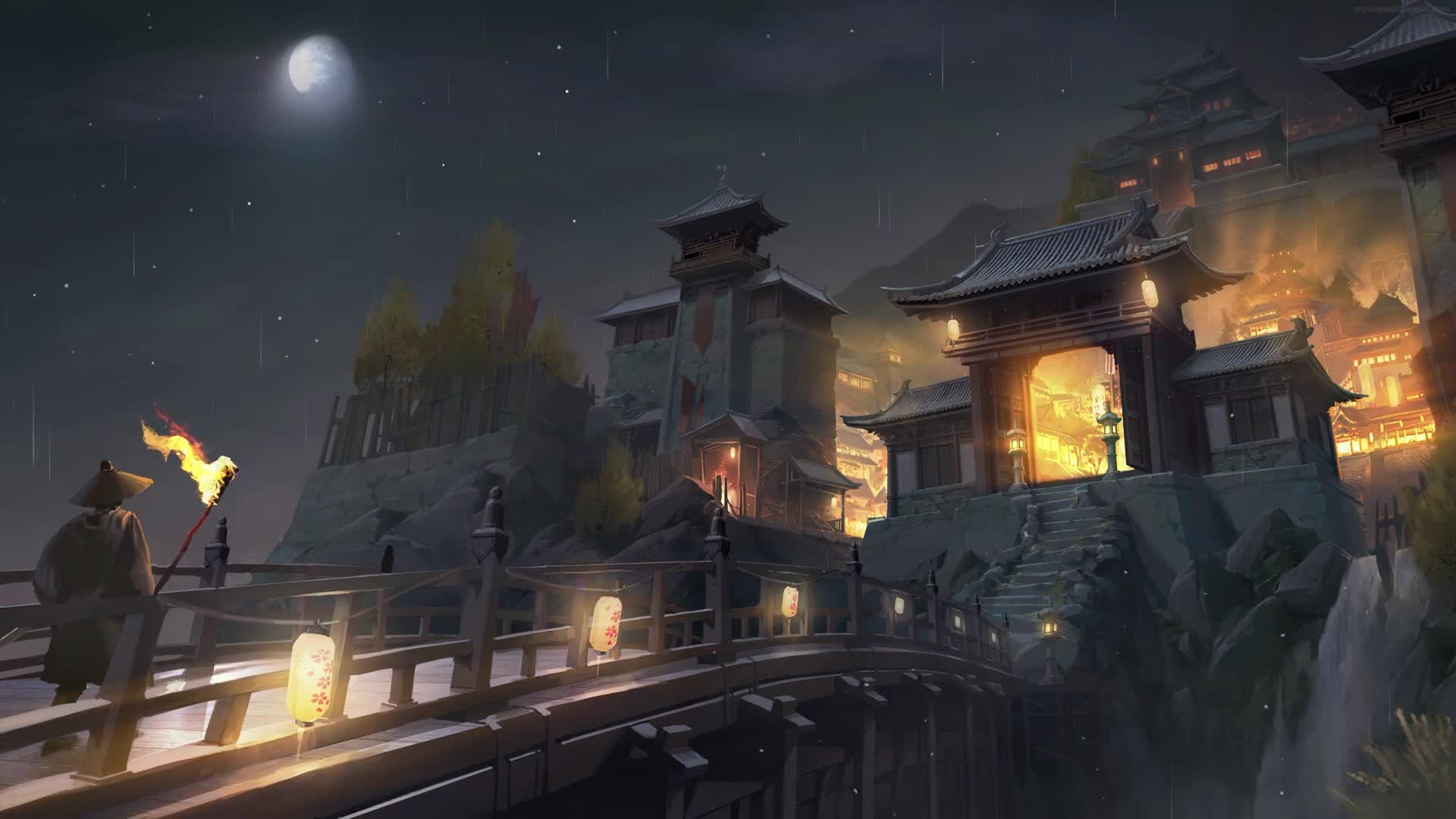 PC Japanese Village Live Wallpaper Free