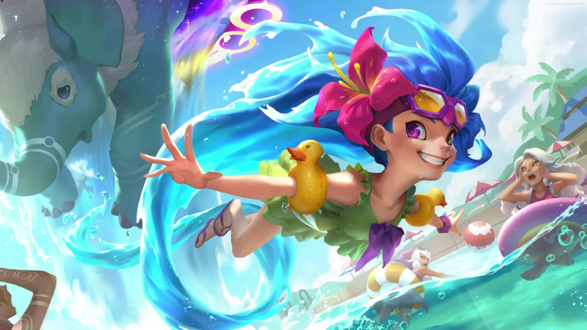 PC Pool Party Zoe Live Wallpaper Free