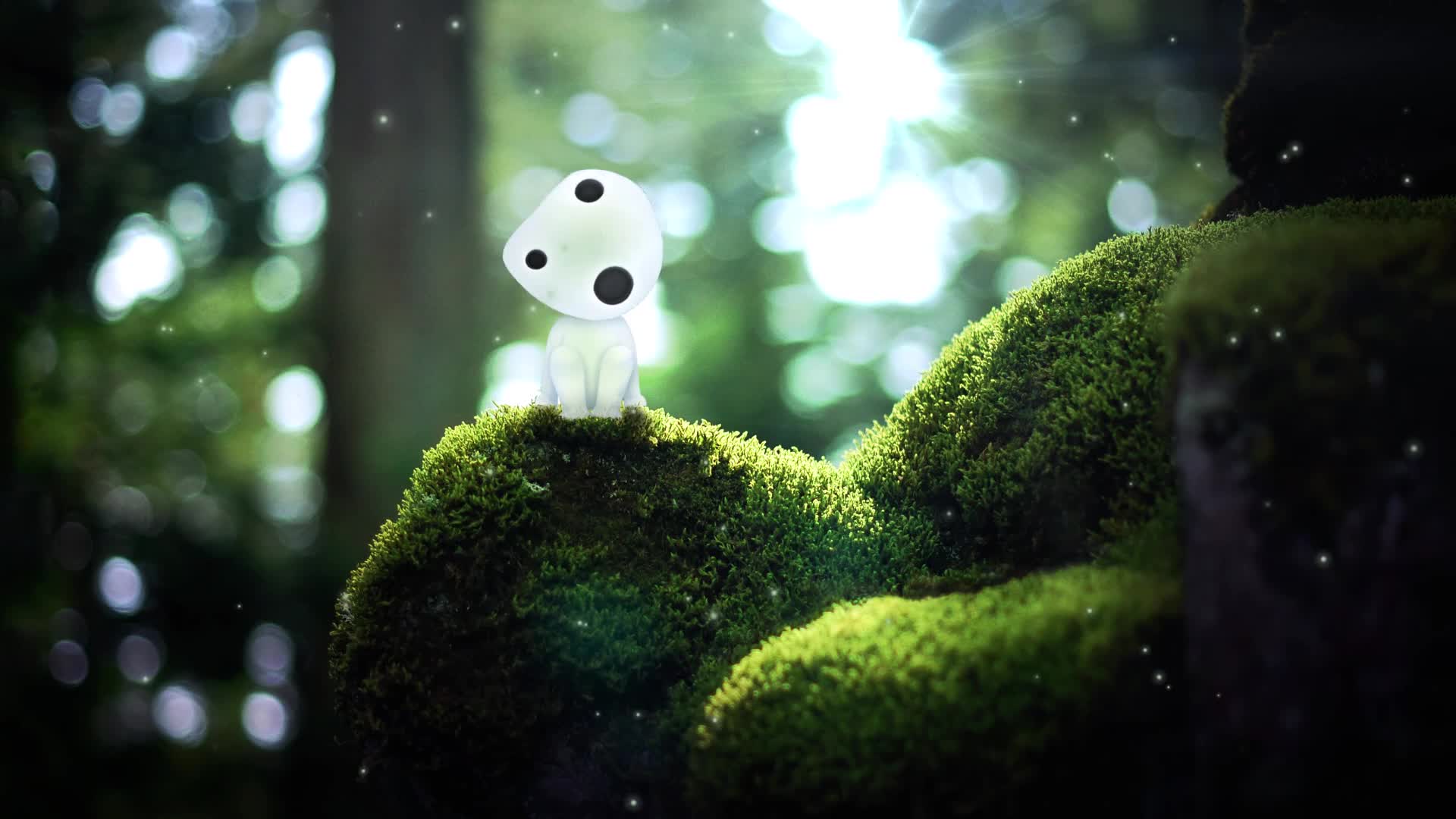 PC Kodama Princess Mononoke Live Wallpaper Free