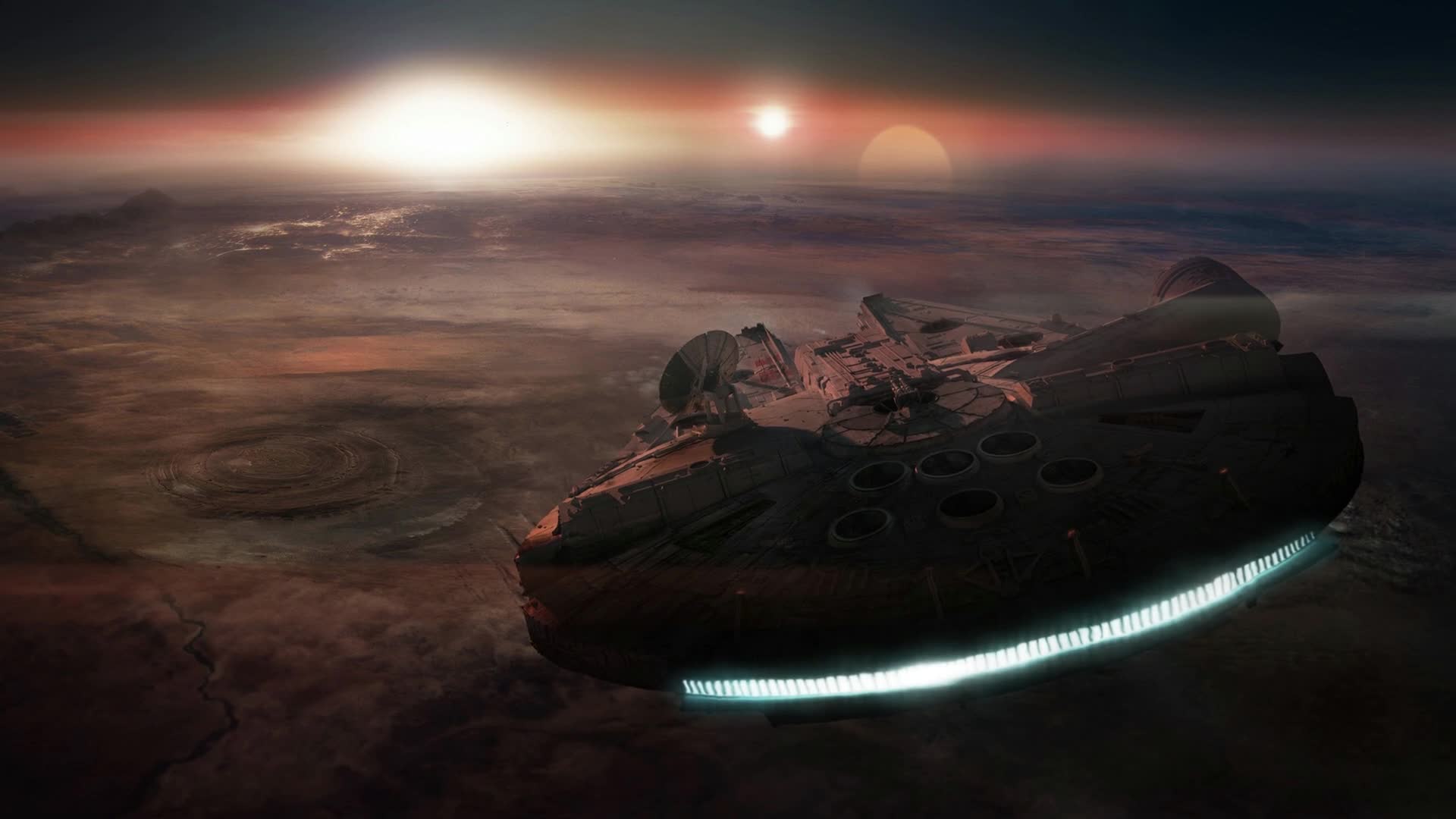 PC Millennium Falcon Live Wallpaper Free