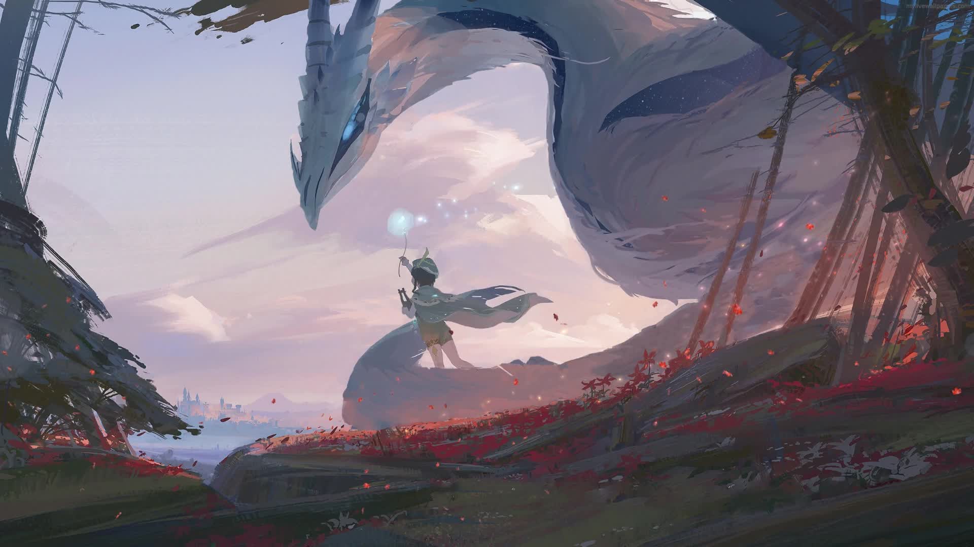 PC Venti and Dvalin Live Wallpaper Free