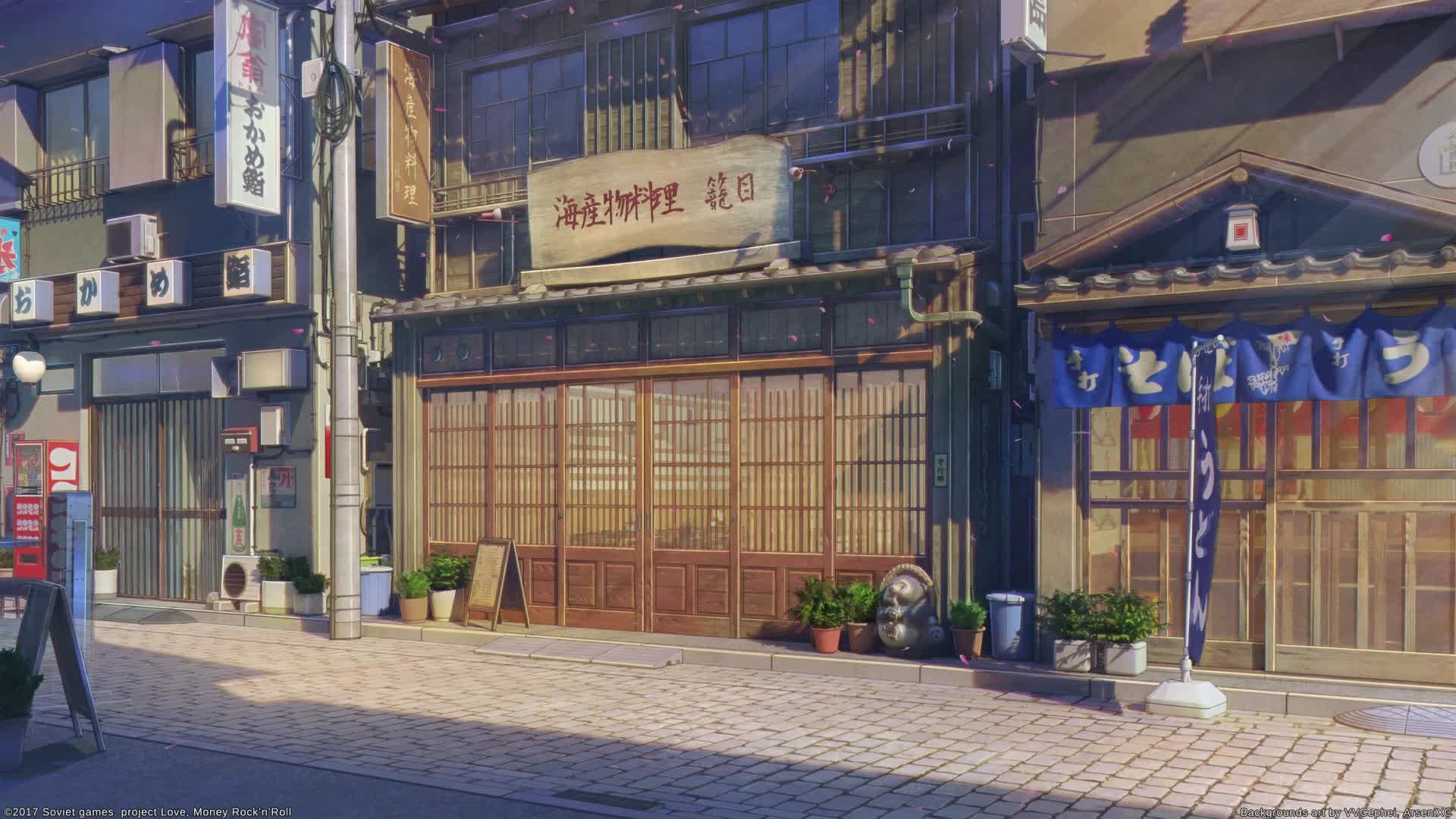PC Japanese Restaurant Day and Night Live Wallpaper Free