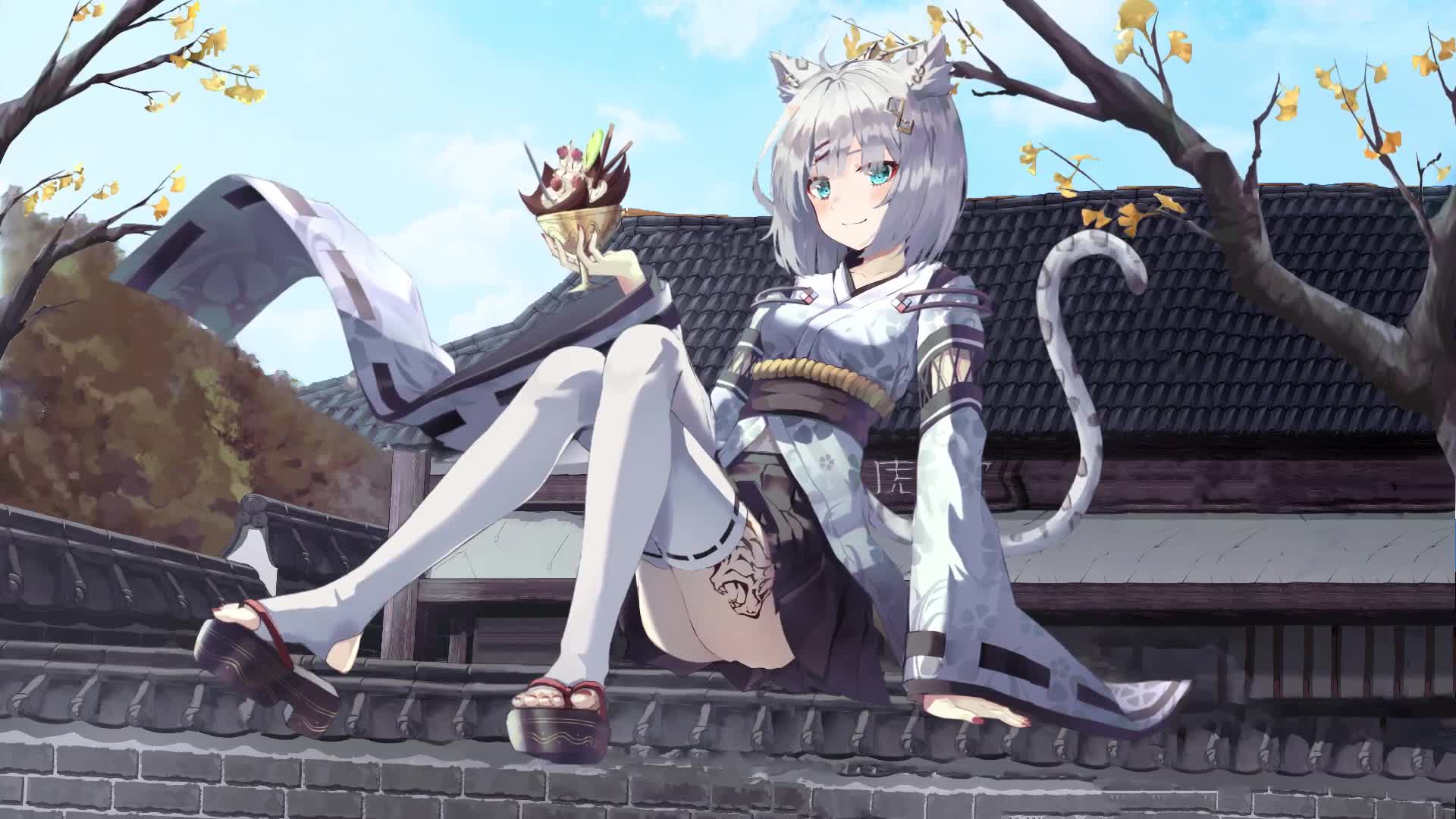 PC Anime Catgirl Live Wallpaper Free