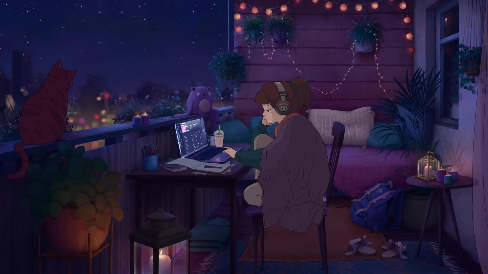 PC Study Session Live Wallpaper Free