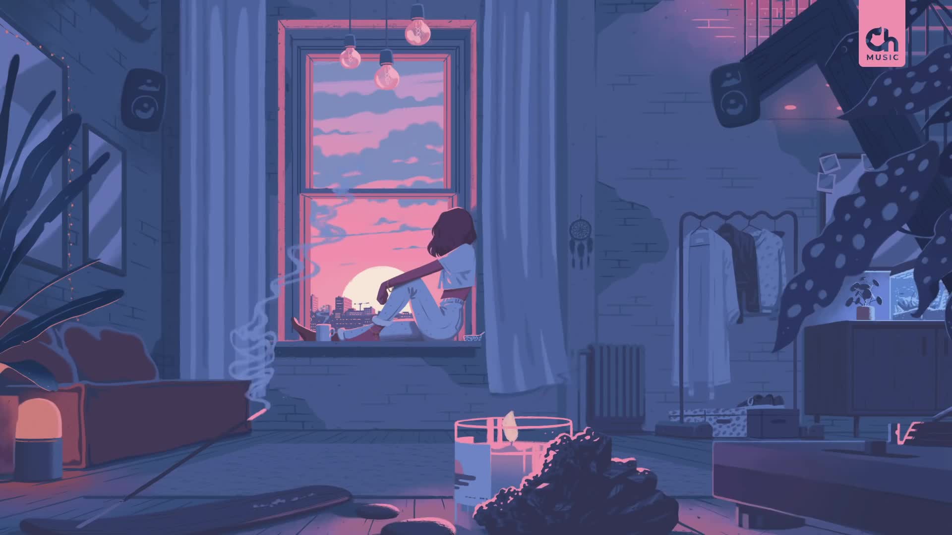 PC Cozy Evening LoFi Chill Live Wallpaper Free