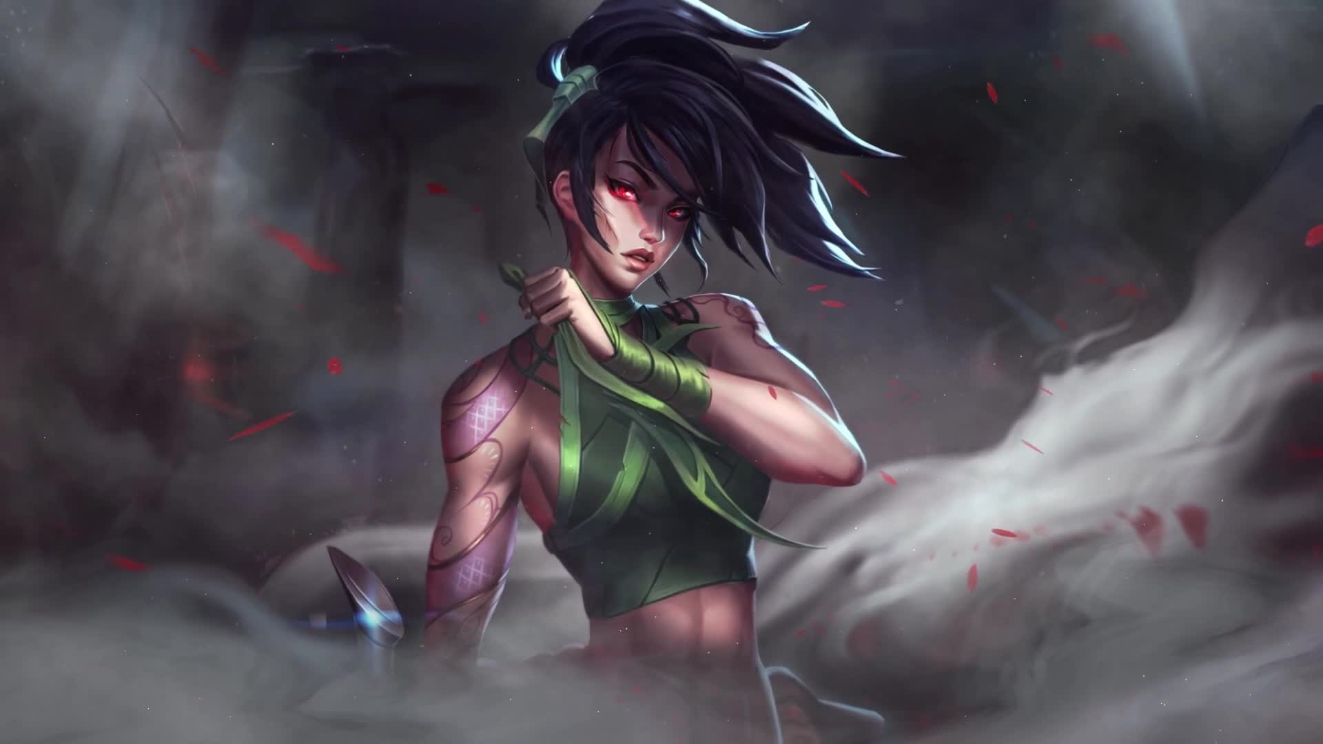 PC The Rogue Assassin Akali Live Wallpaper Free
