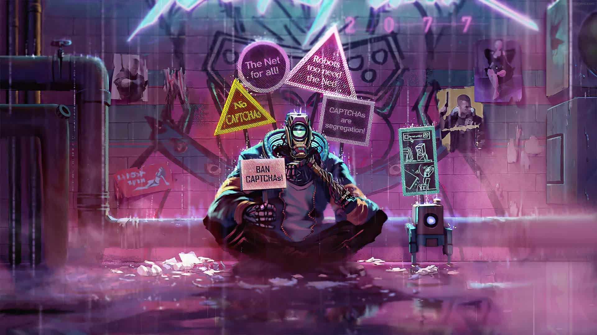 PC Say No To Captcha Live Wallpaper Free