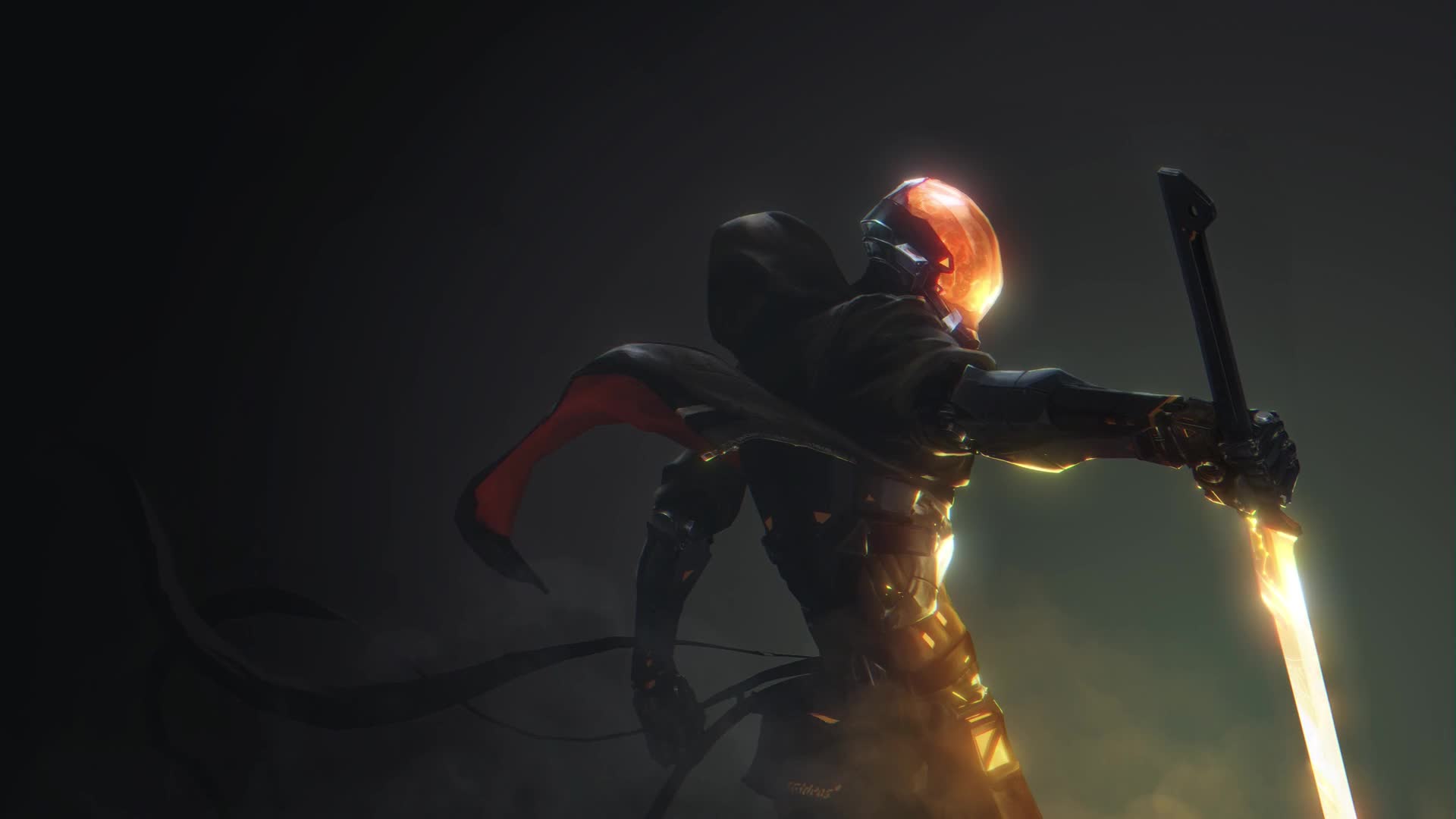 PC Cyborg Warrior Sword Live Wallpaper Free