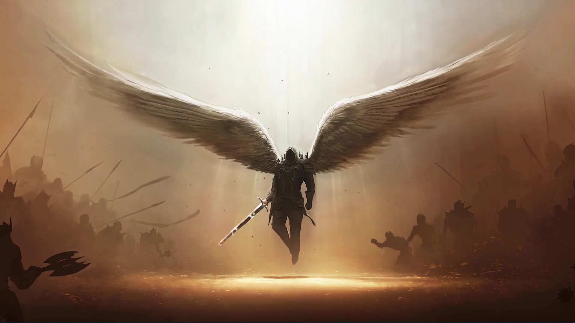 PC Tyrael Diablo Live Wallpaper Free