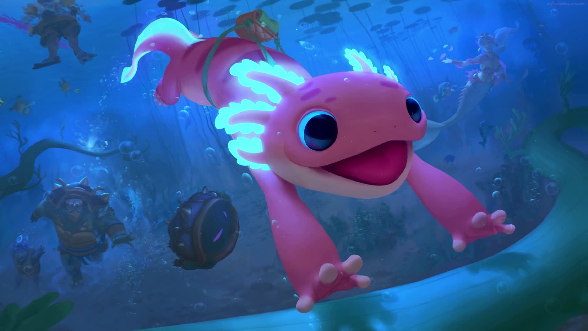 PC Ratatoskr Axolotl Smite Live Wallpaper Free