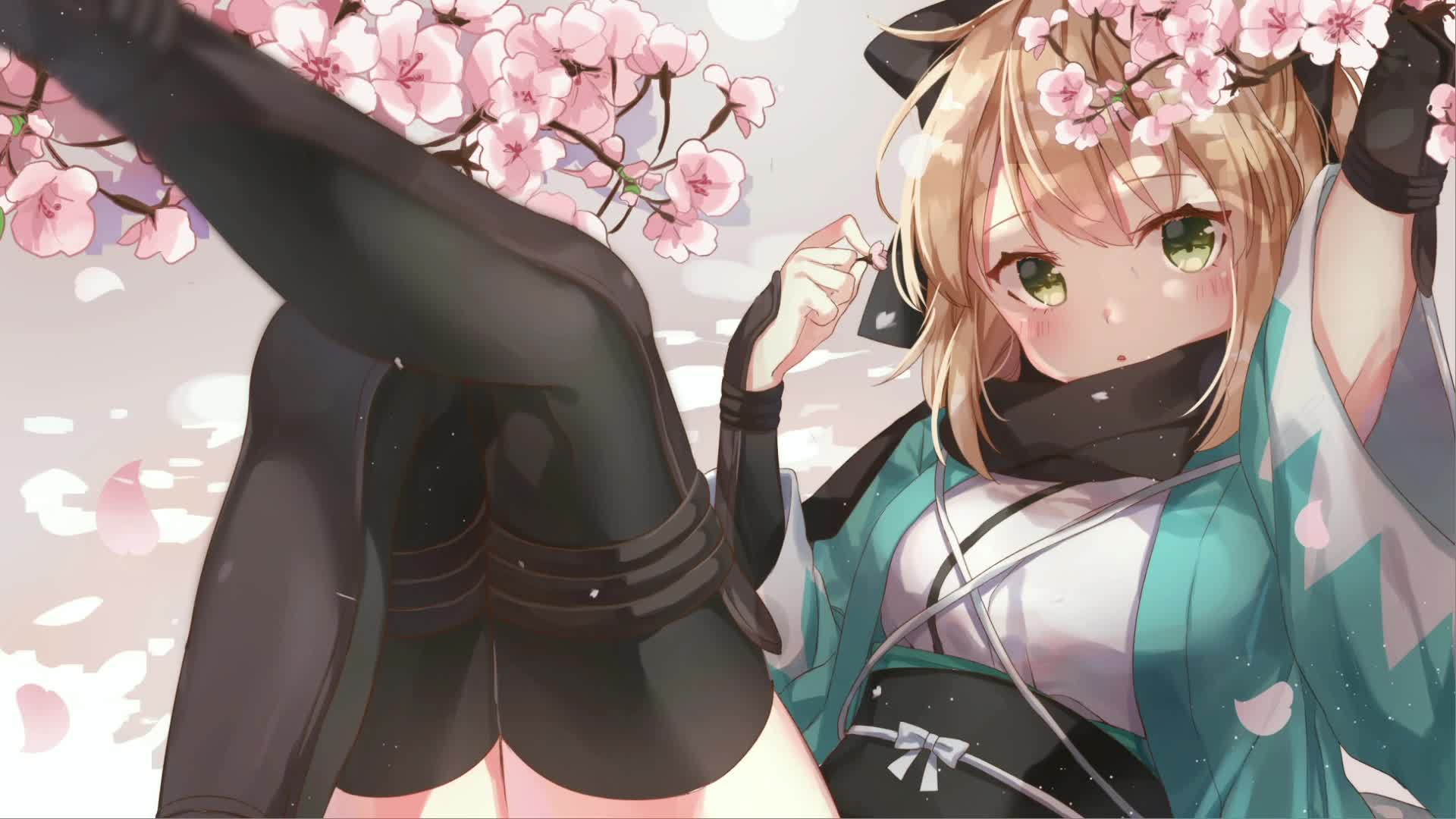 PC Kimono Anime Girl Live Wallpaper Free